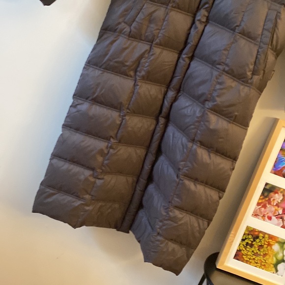 MONCLER | Dark Brown Down Filled Full length puffer winter coat women’s Small - Picture 5 of 11